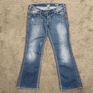 Silver Jeans Low Rise Frances 18" Bootcut Regular Fit 30x33
